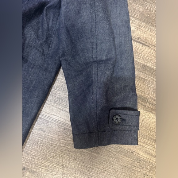 Talbots Dark Blue Trench Coat - Picture 6 of 10